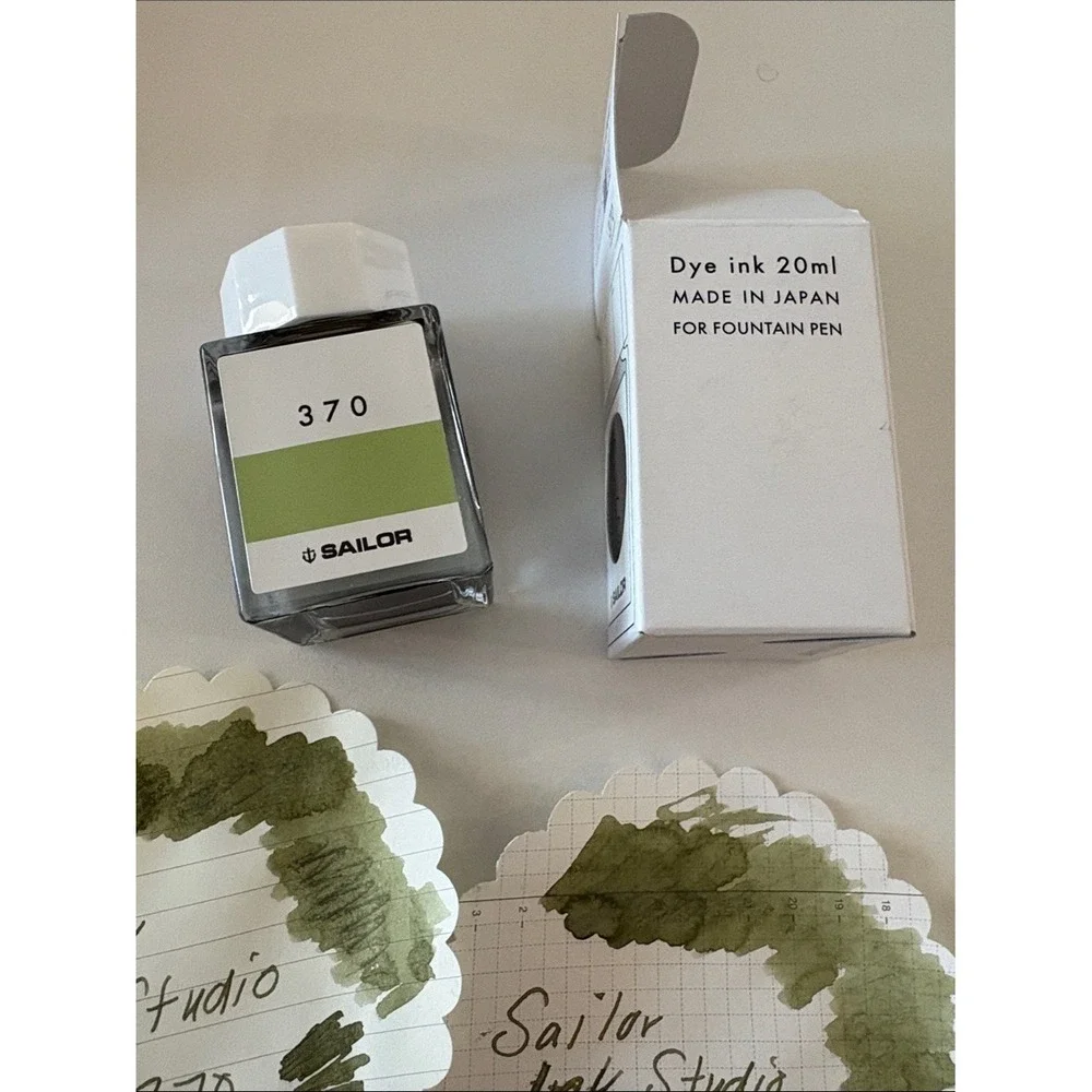 Sailor Ink Studio 370 Green Fountain Pen Ink Sample 3ml